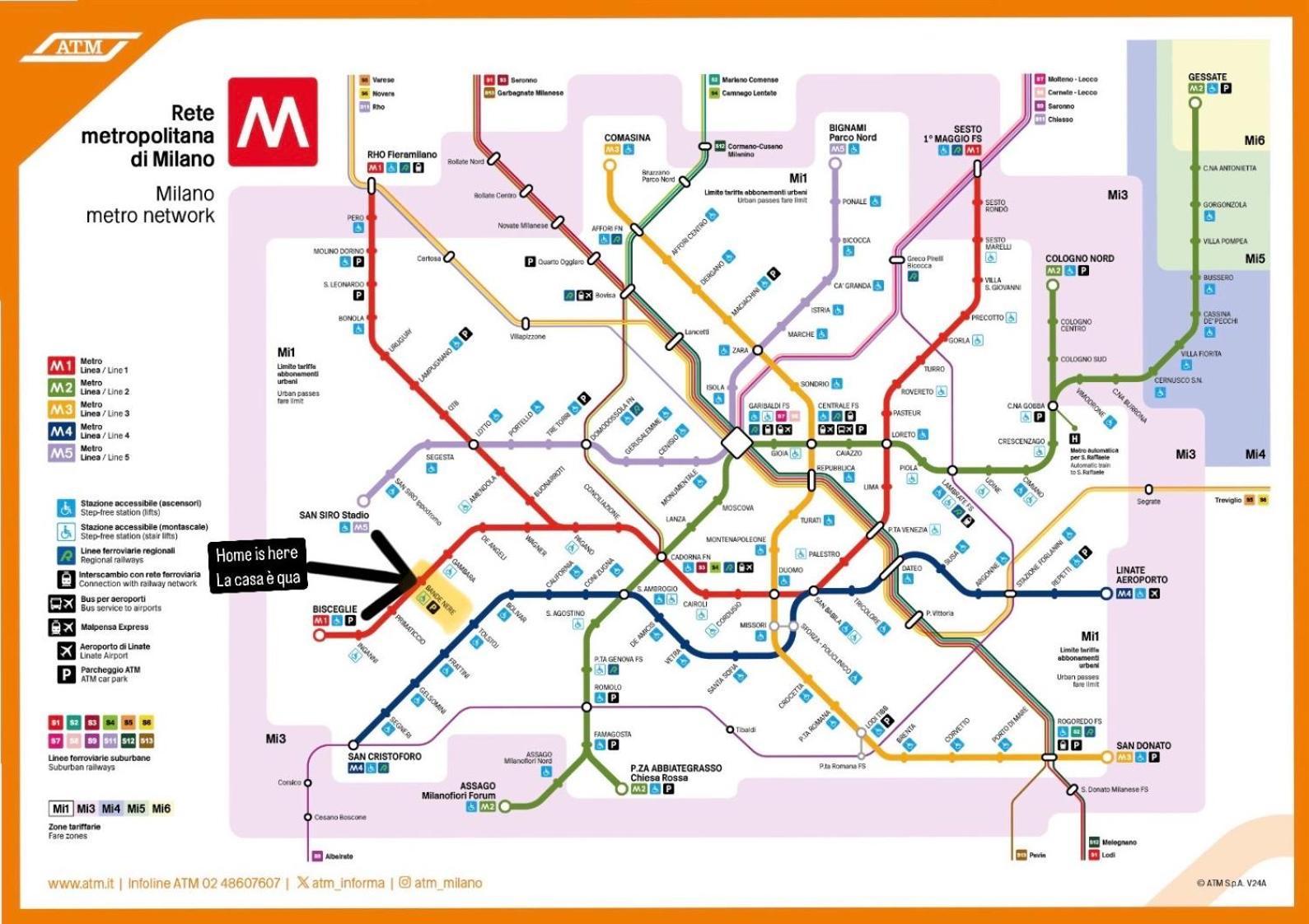 Bilocale In Bande Nere-Metro Rossa Duomo Apartment Milan Bagian luar foto